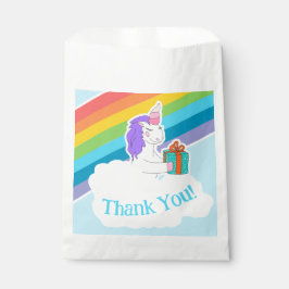 Cute Unicorn Rainbow Thank You Bedankzakje