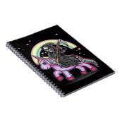 Cute Unicorn Reaper Rainbow Pastel Gothic Kawaii Notitieboek (Rechterzijde)