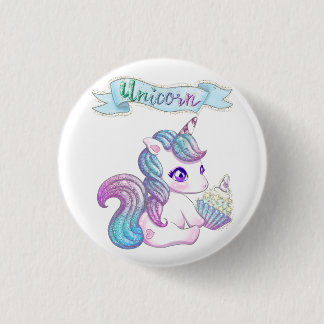 Cute unicorn ronde button 3,2 cm