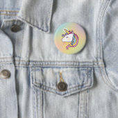 Cute Unicorn Ronde Button 5,7 Cm (In situ)