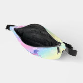 Cute unicorn roze Glitter rainbow monogram Heuptasje (Open)