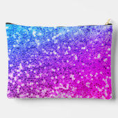 Cute unicorn roze Glitter Regenbooggougrammonogram Etui (Achterkant)