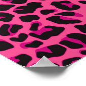 Cute unicorn roze luipaard poster (Hoek)