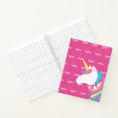 Cute Unicorn roze, speciaal voor Kinderen geperson Notitieboek (Binnen)