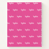 Cute Unicorn roze, speciaal voor Kinderen geperson Notitieboek (Achterkant)