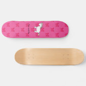 Cute unicorn roze vlinder persoonlijk skateboard (Horizontaal)