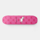 Cute unicorn roze vlinder persoonlijk skateboard (Horizontaal)