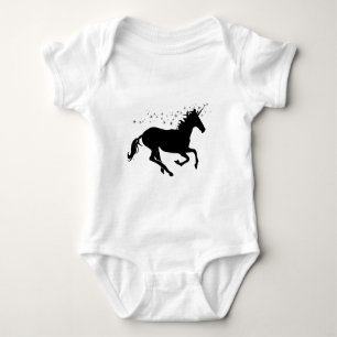 Cute Unicorn Running en Stars Romper