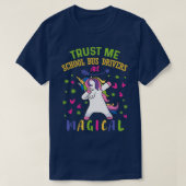 Cute Unicorn School Bus Stuft Gift T-shirt (Design voorkant)