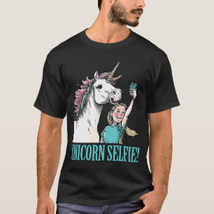 Cute Unicorn Selfie Magical Horse Girl Grou T-shirt
