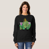 Cute Unicorn Shamrocks Irish Green St Patrick's Da Trui (Voorkant volledig)