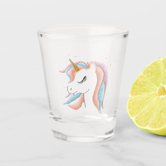 Cute Unicorn Shot Glas (Voorkant)