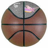 Cute Unicorn Silver Glitter Kinder Basketbal (Rechts)