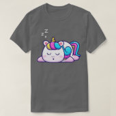 Cute Unicorn Slapen (1) T-shirt (Design voorkant)