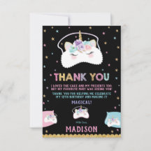 Cute Unicorn Sleep Mask Slumber Sluepover Party