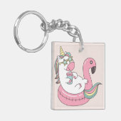 Cute Unicorn Sleutelhanger (Voorkant Links)