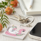 Cute Unicorn Sleutelhanger (Voorkant Rechts)