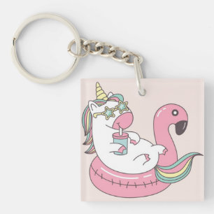 Cute Unicorn Sleutelhanger