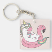 Cute Unicorn Sleutelhanger (Voorkant)