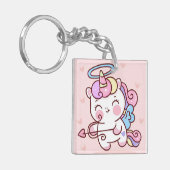 Cute Unicorn Sleutelhanger (Voorkant Links)
