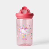 Cute Unicorn - Speciaal Lavender Kinder Waterfles (Voorkant)
