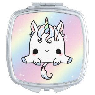 Cute Unicorn Square Compact Mirror Make-up Spiegeltje
