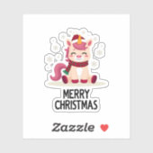 Cute Unicorn Starry Night (4) Sticker (Vel)