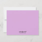 Cute Unicorn Stationery Notitiekaartje (Achterkant)