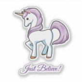 Cute Unicorn Sticker (Voorkant)