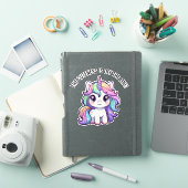Cute Unicorn Sticker – De Schattigheid Is Van De L (iPad Cover)