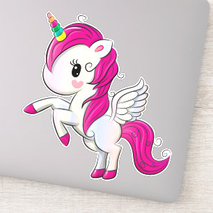 Cute Unicorn-Stickers voor wand, telefoon, laptop, Sticker