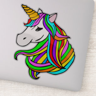 Cute Unicorn-Stickers voor wand, telefoon, laptop, Sticker