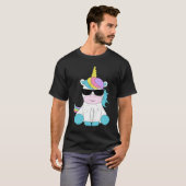 Cute Unicorn Sunglasses Magical Unicorns Fantasy M T-shirt (Voorkant volledig)