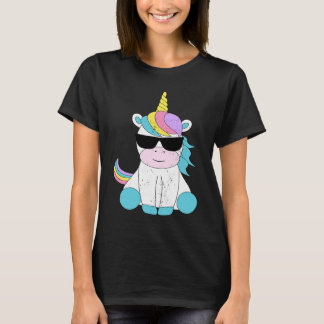 Cute Unicorn Sunglasses Magical Unicorns Fantasy M T-shirt