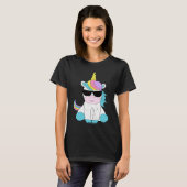 Cute Unicorn Sunglasses Magical Unicorns Fantasy M T-shirt (Voorkant volledig)