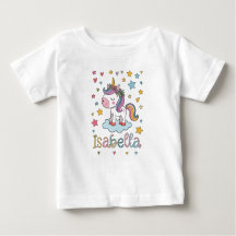 Cute Unicorn T-shirt, Fantasievol Eenhoorn Shirt v