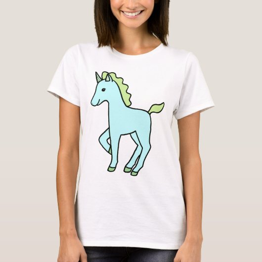 Cute unicorn T-shirt Magical Animal Graphic t-shir (Voorkant)