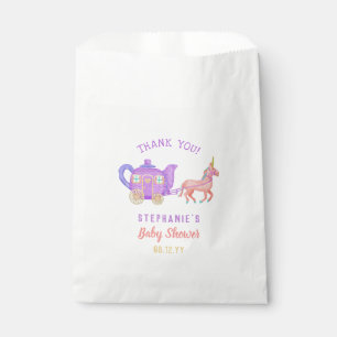 Cute Unicorn Tea Party Baby shower Dank u Bedankzakje
