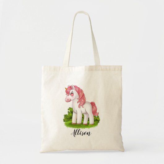 Cute Unicorn Tote Bag (Voorkant)