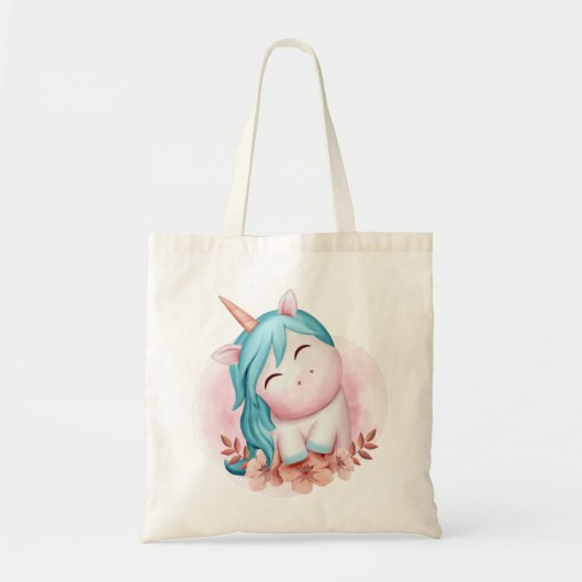 Cute Unicorn Tote Bag (Voorkant)