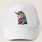 Cute Unicorn Trucker Pet (Voorkant)