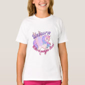 Cute unicorn tshirt design  (Voorkant)