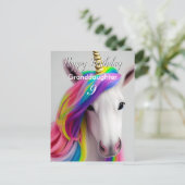 Cute Unicorn Verjaardagsansichtkaart Briefkaart (Staand voorkant)