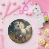 Cute Unicorn vliegend kleine pony bord (Feest)