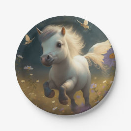 Cute Unicorn vliegend kleine pony bord