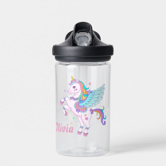 Cute Unicorn Water Fles (Voorkant)