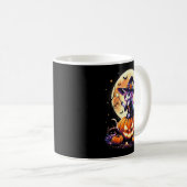 Cute Unicorn Witch Pumpkin Halloween Shirts Girls  Koffiemok (Voorkant rechts)