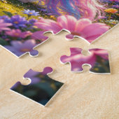 Cute Unicorn with Rainbow Jigsaw Puzzle Legpuzzel (Zijkant)