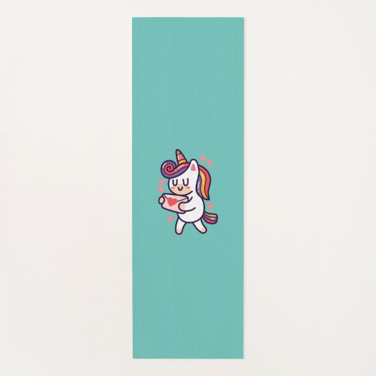 Cute unicorn yogamat (Voorkant)