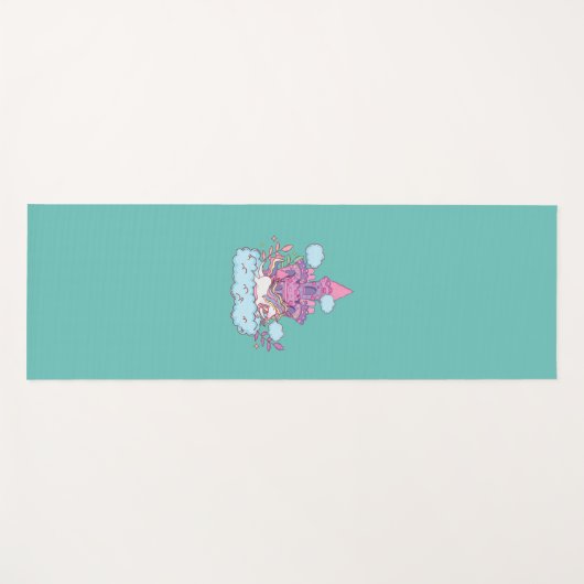 Cute unicorn yogamat (Voorkant (horizontaal))